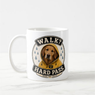 Café Taza divertida de Golden Retriever | ¿Paseo? Ni ha