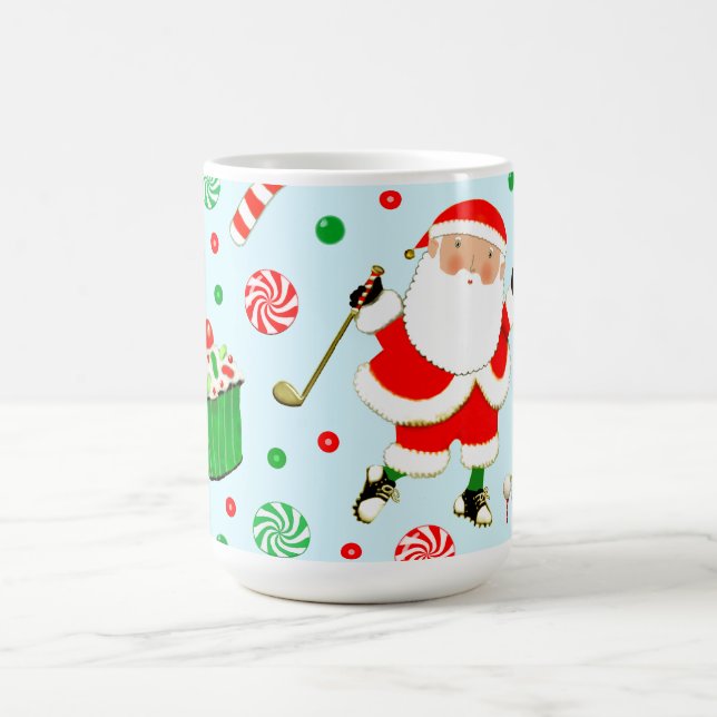 Café Taza divertida de golf y Navidad (Centro)