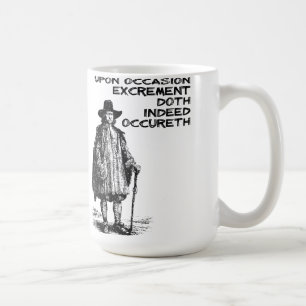 Café Taza divertida de hecho Occureth del excremento de