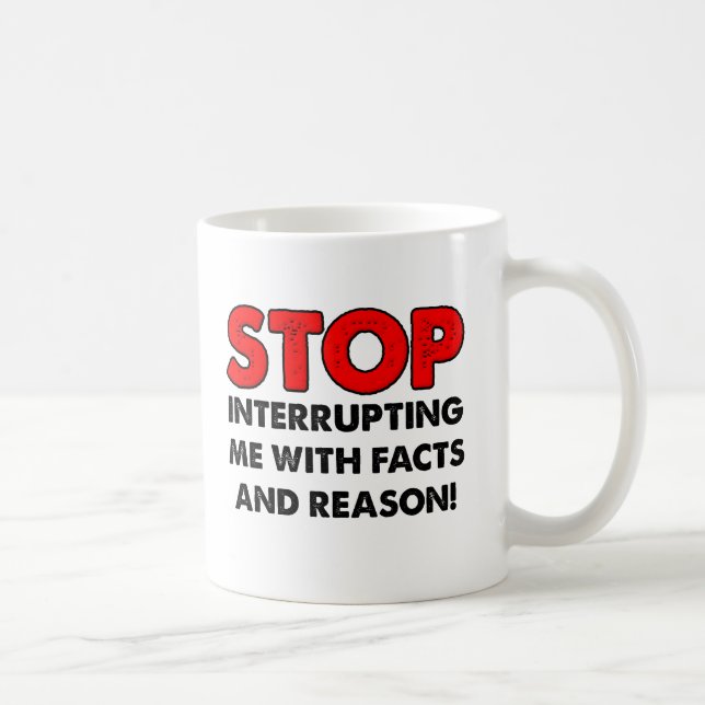 Café Taza Divertida de Hechos y Razón (Derecha)