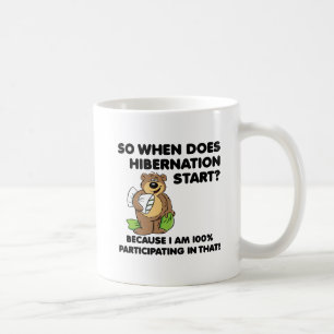 Café Taza Divertida de Hibernación