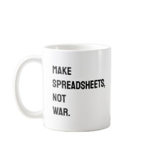 Taza Divertida de Hojas de Cálculo para Contador