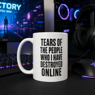 Café Taza Divertida de Juegos Lágrimas de la Gente que