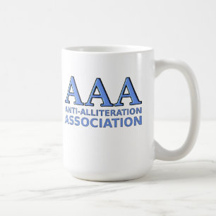 Café Taza Divertida de la Asociación Anti-Aliteración
