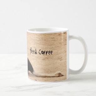 Café Taza divertida de la avestruz