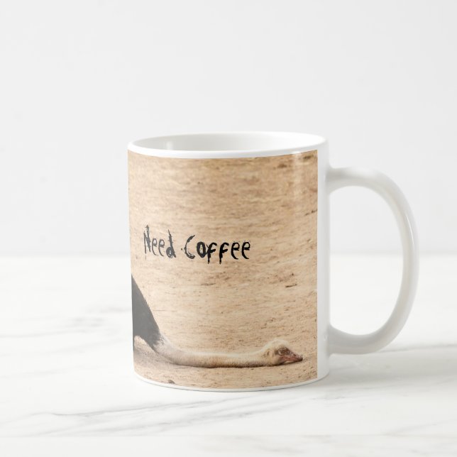 Café Taza divertida de la avestruz (Derecha)