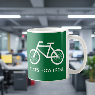 Café Taza divertida de la bicicleta para los
