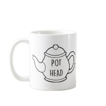 Taza divertida de la cabeza del pote de la cita