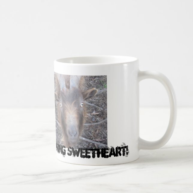 Café Taza divertida de la cabra (Derecha)