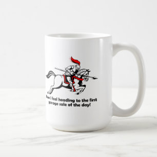 Café Taza divertida de la carga de venta de garaje