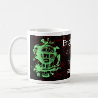 Café Taza divertida de la cita del ingeniero