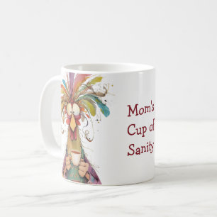 Café Taza divertida de la cordura de mamá para el día d