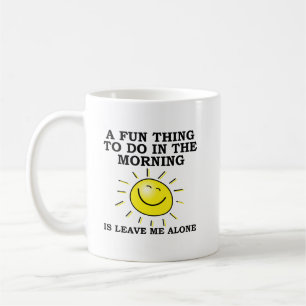 Café Taza Divertida de la Mañana Sola