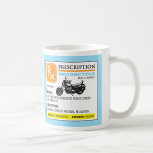 Café Taza divertida de la motocicleta de la