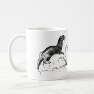 Café Taza divertida de la nutria