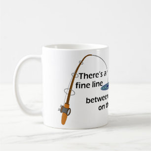 Café Taza divertida de la pesca