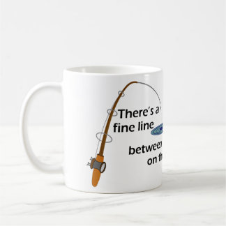 Café Taza divertida de la pesca
