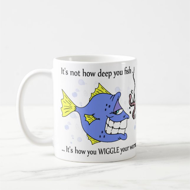 Café Taza divertida de la pesca, i'ts no cómo (Izquierda)