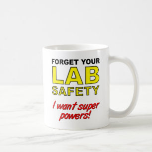 Café Taza divertida de la seguridad del laboratorio