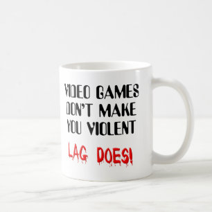 Café Taza divertida de la violencia del retraso del