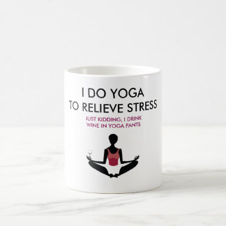 Café Taza divertida de la yoga