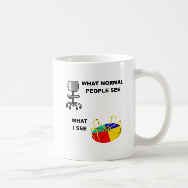 Café Taza divertida de lo que veo (Derecha)