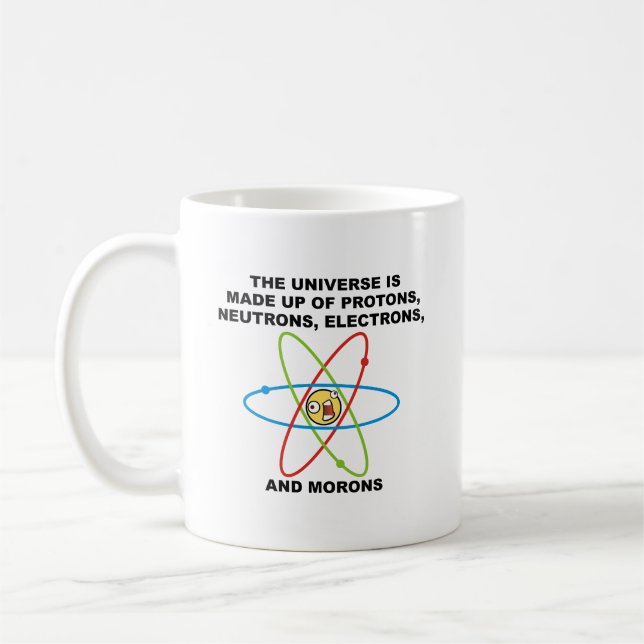 Café Taza divertida de los Imbéciles del universo (Izquierda)
