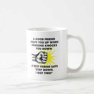 Café Taza Divertida de Lucha de Mejor Amigo