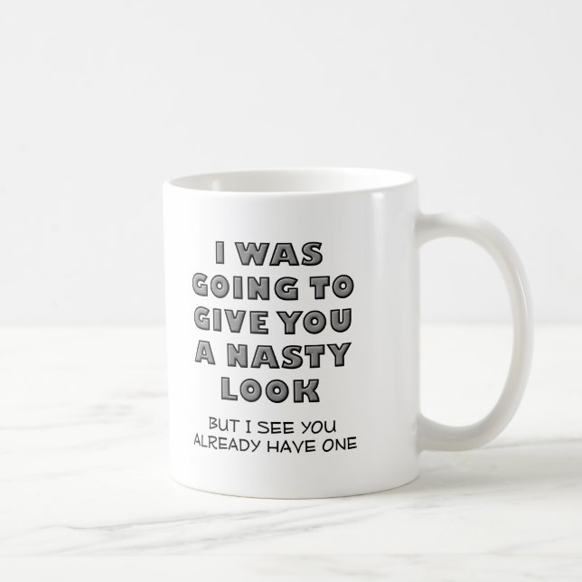 Café Taza Divertida de Mala Cara (Derecha)