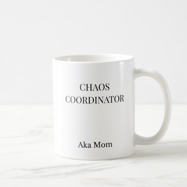 Café Taza divertida de mamá coordinadora del caos | Min (Derecha)