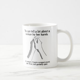 Café Taza Divertida de Manos de Mujer