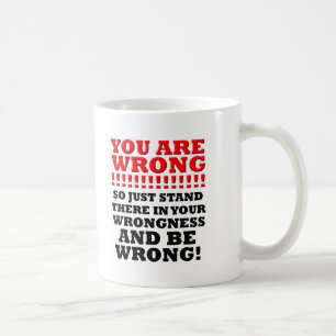 Café Taza Divertida de Mantén Tu Error