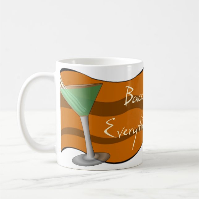 Café Taza divertida de Martini del tocino (Izquierda)