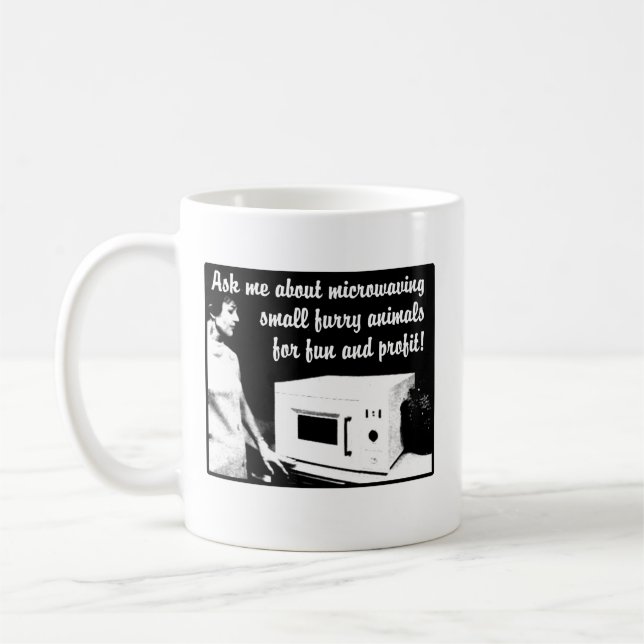 Café Taza Divertida de Microondas con Pelaje Humorístic (Izquierda)