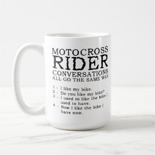 Café Taza Divertida de Moto Cross Conversaciones Moto d