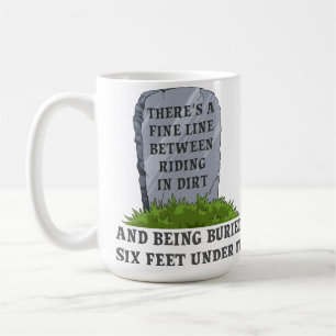Café Taza Divertida de Moto de Cross Six Feet Under