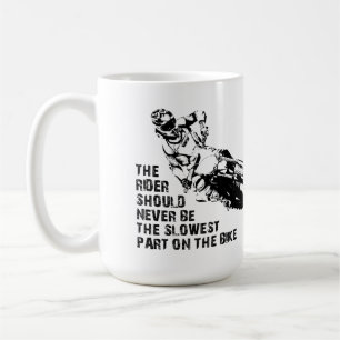 Café Taza divertida de motocross de bicicleta de tierra