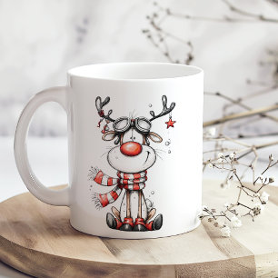 Café Taza divertida de Navidad de Reno – ¡Oh Ciervo!