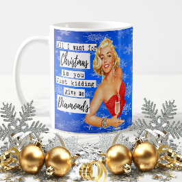 Café Taza divertida de Navidad Mejor Amiga "Dame Diaman