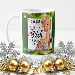 Café Taza divertida de Navidad Mejor Amiga "Malvada / B