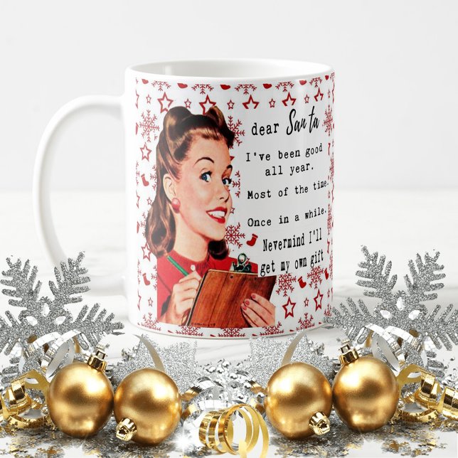 Café Taza divertida de Navidad Mejor Amiga "Querido San (Subido por el creador)