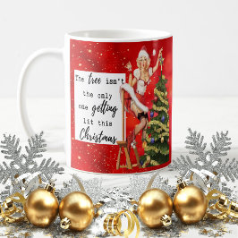 Café Taza divertida de Navidad para mejor amiga "Árbol 