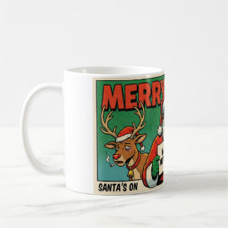 Café Taza divertida de Navidad - Santa travieso
