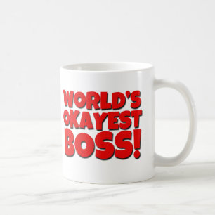 Café Taza divertida de Okayest Boss del mundo