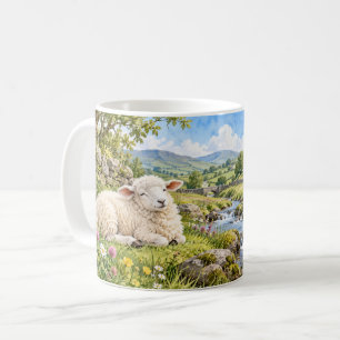 Café Taza Divertida de Oveja Relajada