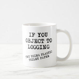 Café Taza Divertida de Papel Higiénico de Plástico