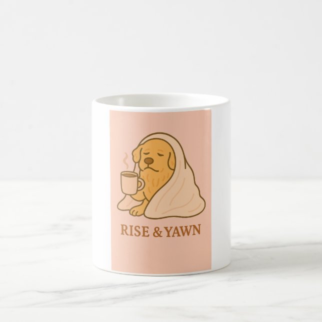 Café Taza divertida de perro (Centro)