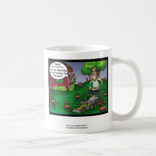 Café Taza divertida de PETA y la caricatura de Crabgras