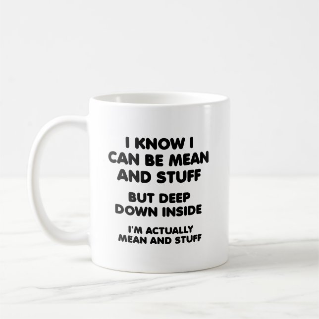 Café Taza Divertida de Promedio y Cosas Más (Izquierda)
