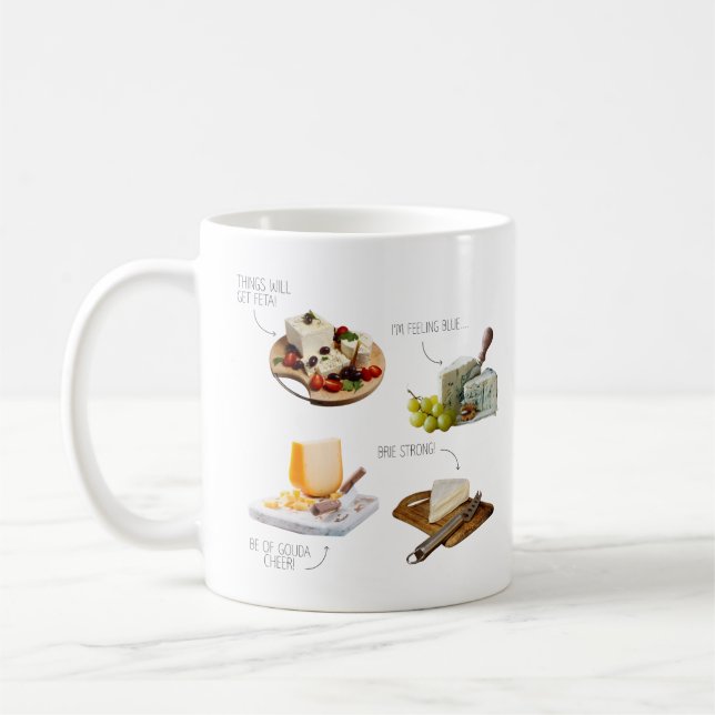 Café Taza Divertida de Queso | Compañía de Humor para A (Izquierda)
